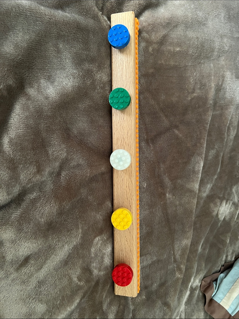 Kids Colorful LEGO-inspired Wall Knob Rack